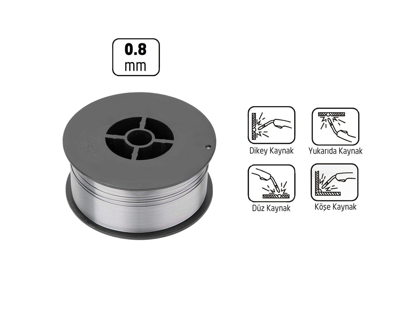 SEDEF Özlü Kaynak Teli 0.8 mm (1 Kg Ambalaj)  26251